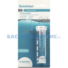Квиктестер (Quicktester), тестовые полоски для измерения Ph, Cl, щелочности и альгицида, Bayrol